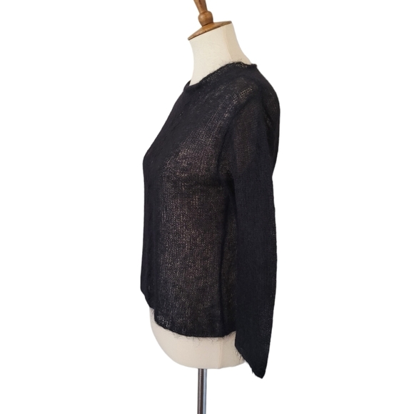 Vintage Classiques Entier Black‎ Mohair Blend Sweater - Picture 3 of 6